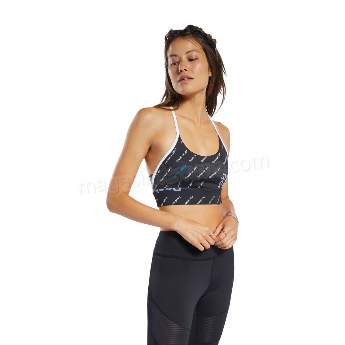 Reebok-Fitness femme REEBOK Brassière Reebok Workout Ready Low-Impact Strappy en solde - -2