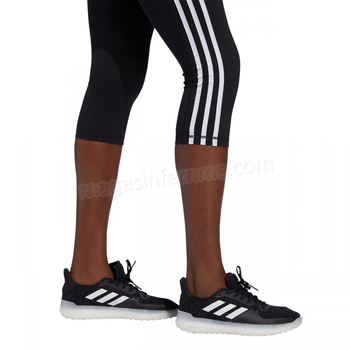 Adidas-Fitness femme ADIDAS Collant femme 3/4 adidas Believe This 3-Stripes en solde - -9