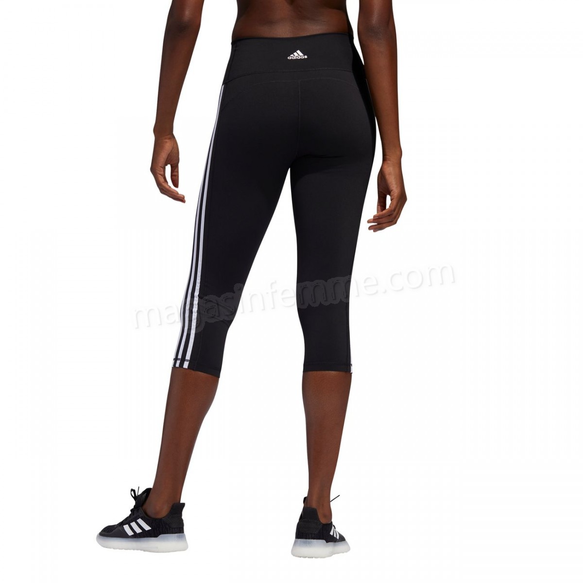 Adidas-Fitness femme ADIDAS Collant femme 3/4 adidas Believe This 3-Stripes en solde - -10