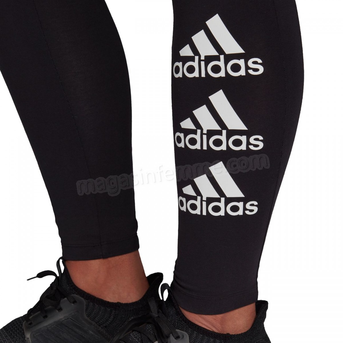 Adidas-Fitness femme ADIDAS Collant femme adidas Stacked Logo en solde - -11
