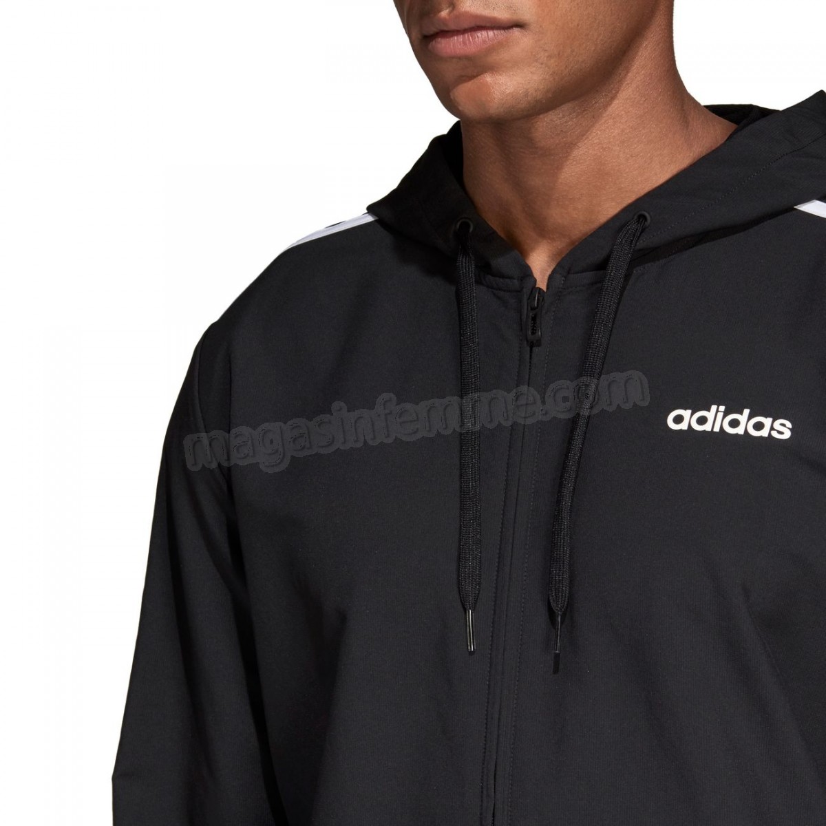 Adidas-Fitness homme ADIDAS Coupe-vent adidas Essentials 3-bandes Woven en solde - -7
