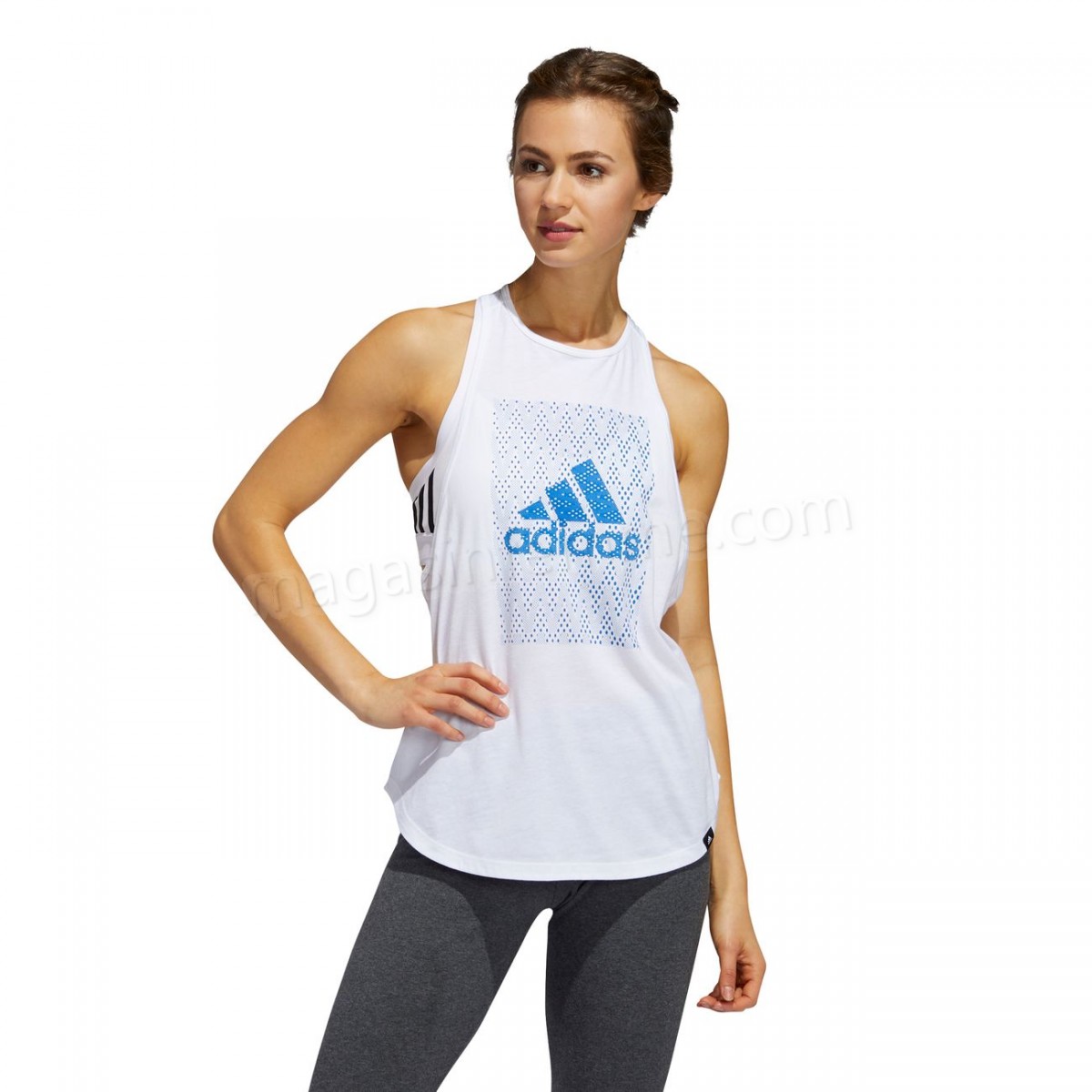 Adidas-Fitness femme ADIDAS Débardeur femme adidas Badge of Sport Graphics en solde - -2