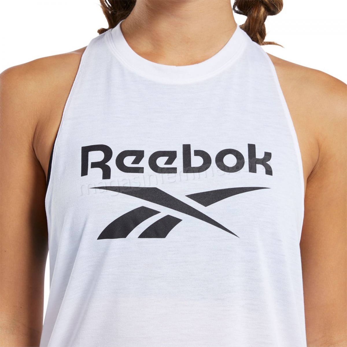 Reebok-Fitness femme REEBOK Débardeur femme Reebok Workout Ready Supremium BL en solde - -4