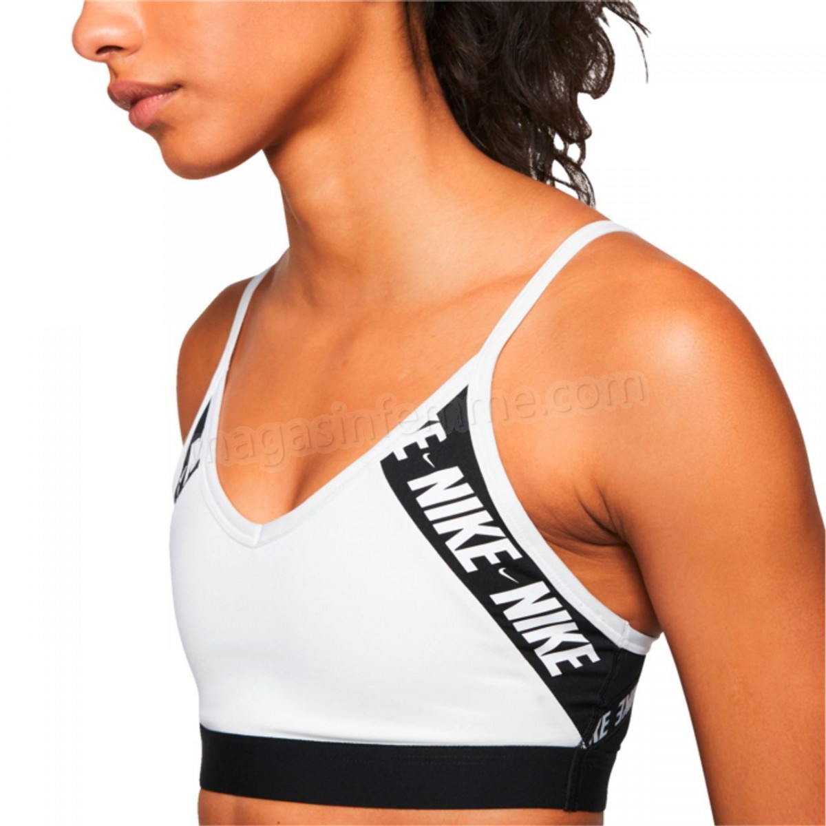 Nike-BRASSIERE Fitness femme NIKE INDY LOGO en solde - -2