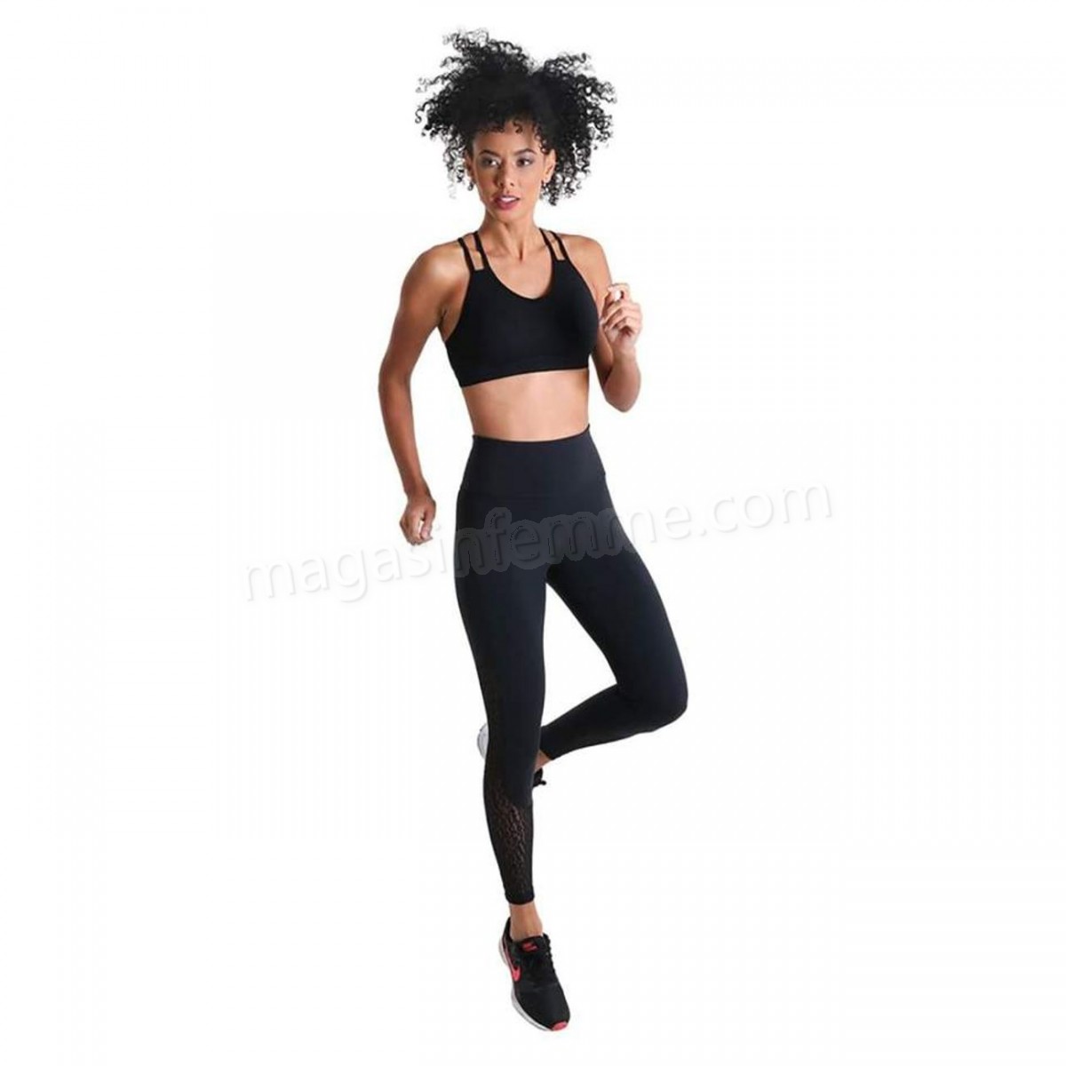 Líquido-Yoga femme Líquido Legging Femme High Waist Tulle Líquido en solde - -4