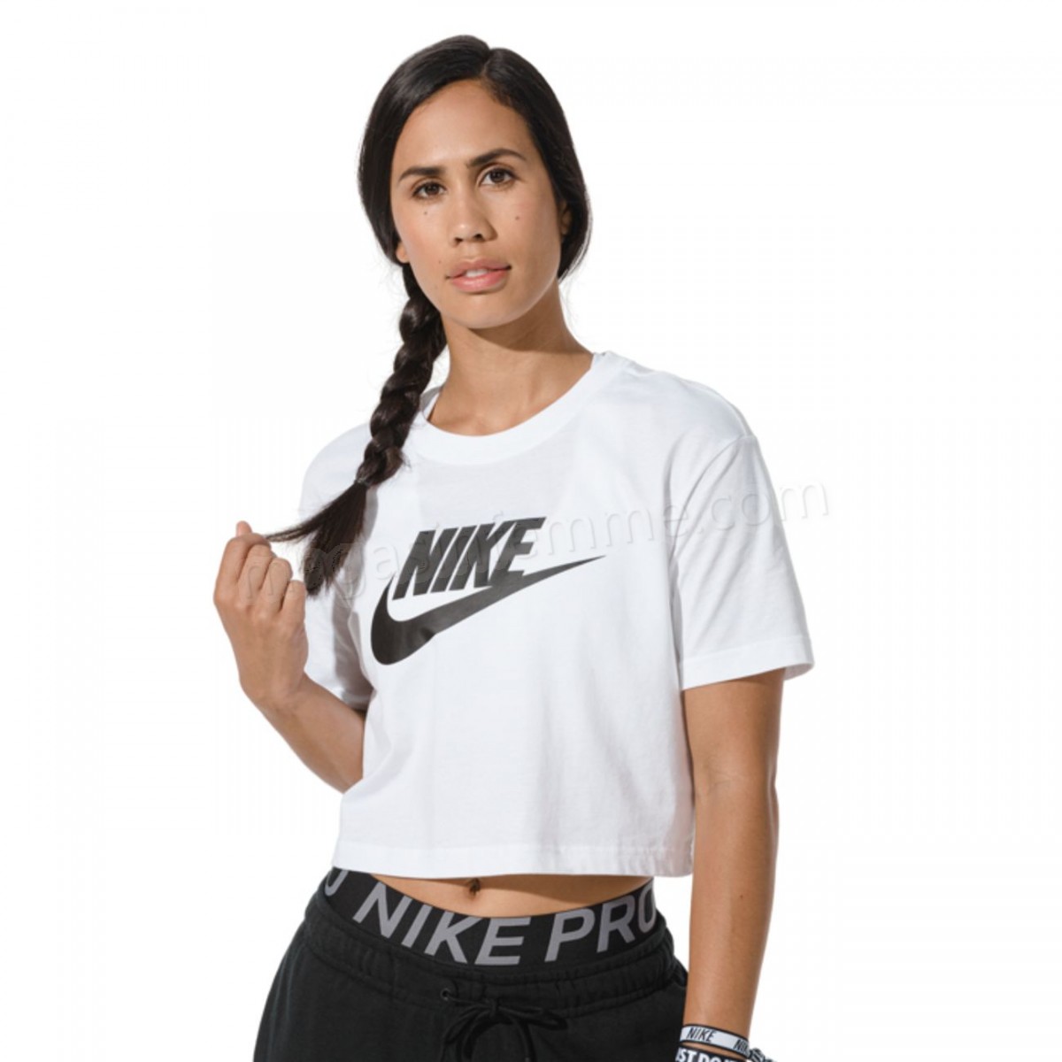 Nike-TEE SHIRT Multisport femme NIKE NSW ESSNTL CRP ICN FTR en solde - -2