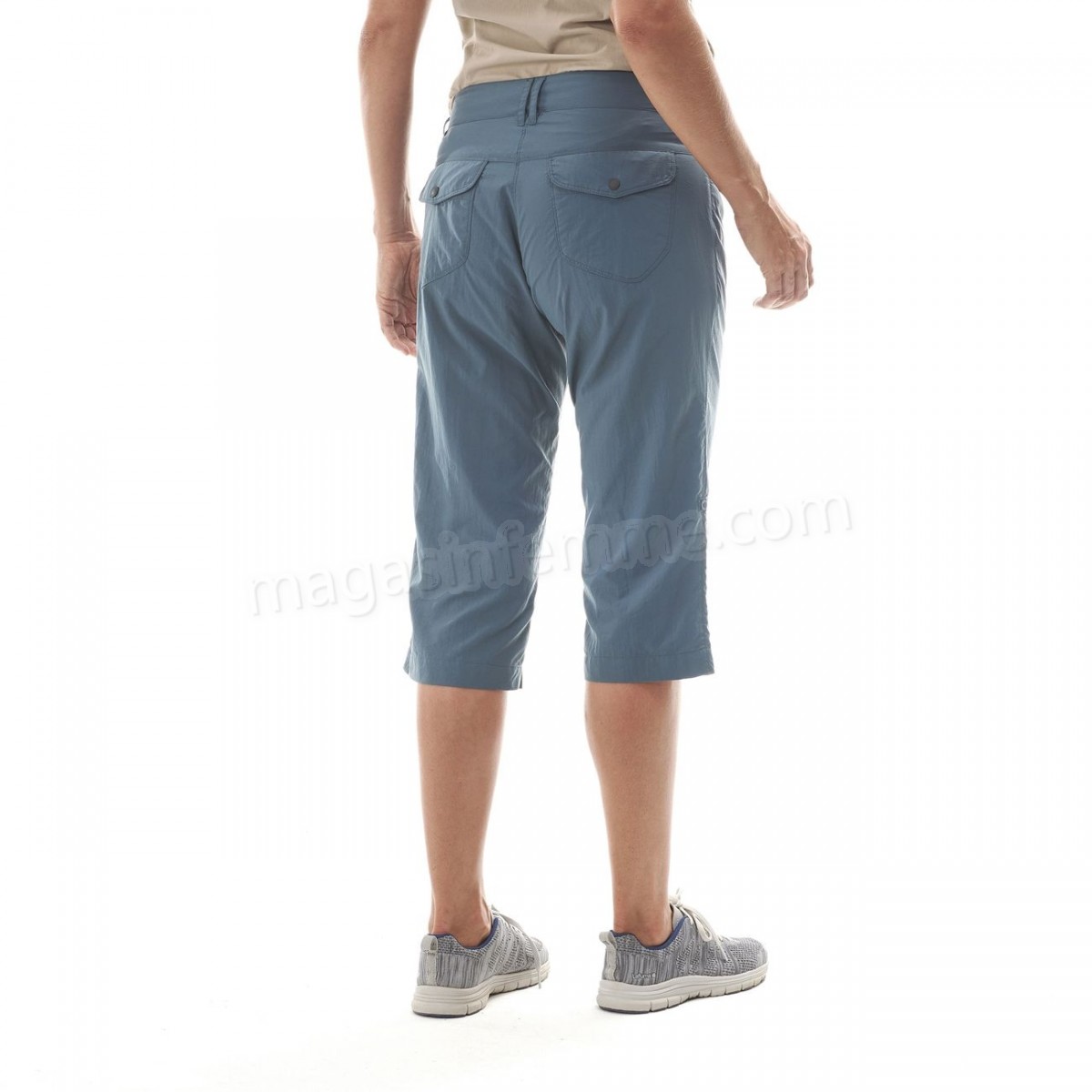 Lafuma-Randonnée pédestre femme LAFUMA Pantalon Léger - Femme - Access 3/4 Pants W Bleu en solde - -2