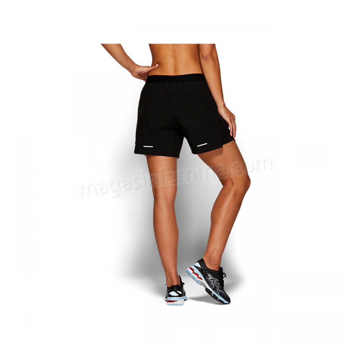 Asics-Fitness femme ASICS Short femme Asics 2 N 1 5.5in en solde - -2