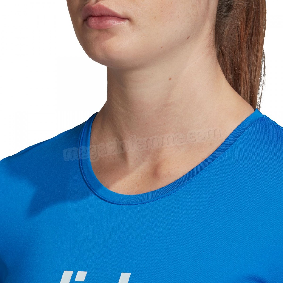 Adidas-Fitness femme ADIDAS T-shirt femme adidas Design 2 Move Logo en solde - -5