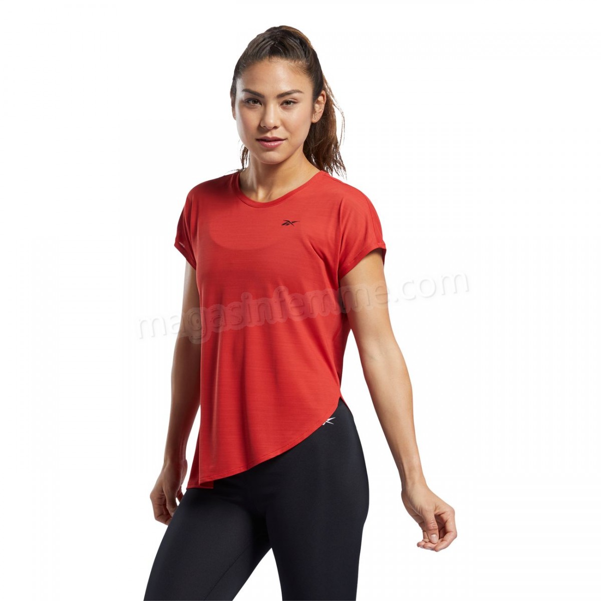 Reebok-Fitness femme REEBOK T-shirt femme Reebok Workout Ready ActivChill en solde - -2