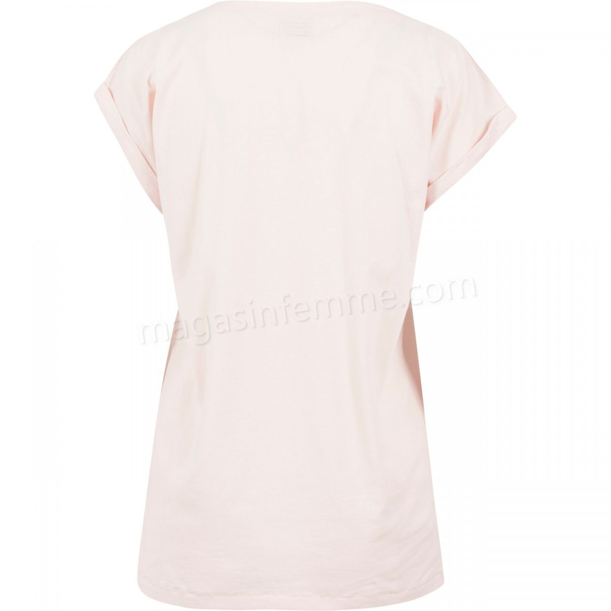 Urban Classics-Mode- Lifestyle femme URBAN CLASSICS T-shirt Rose Urban Classics Epaule Tombante en solde - -8