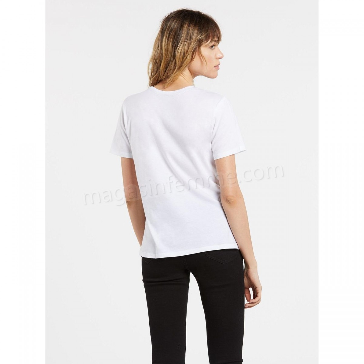 Volcom-Randonnée pédestre femme VOLCOM T-shirt Volcom Simply Daze Tee White Femme en solde - -2