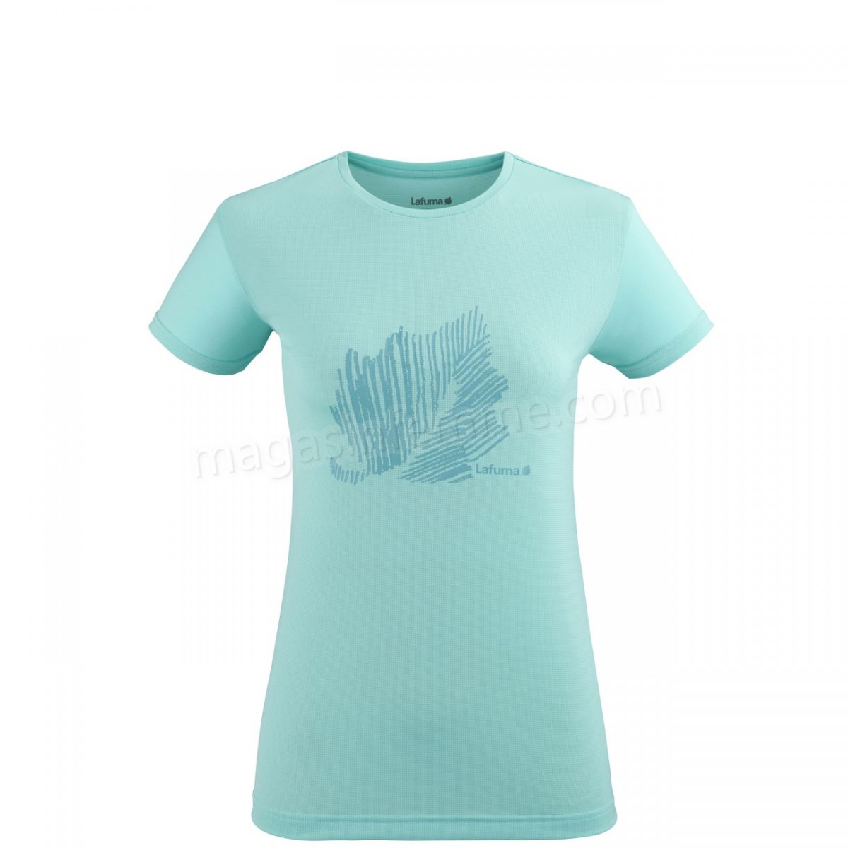 Lafuma-Randonnée pédestre femme LAFUMA Tee-shirt Manches Courtes Femme - Corporate Tee W Bleu en solde - -0