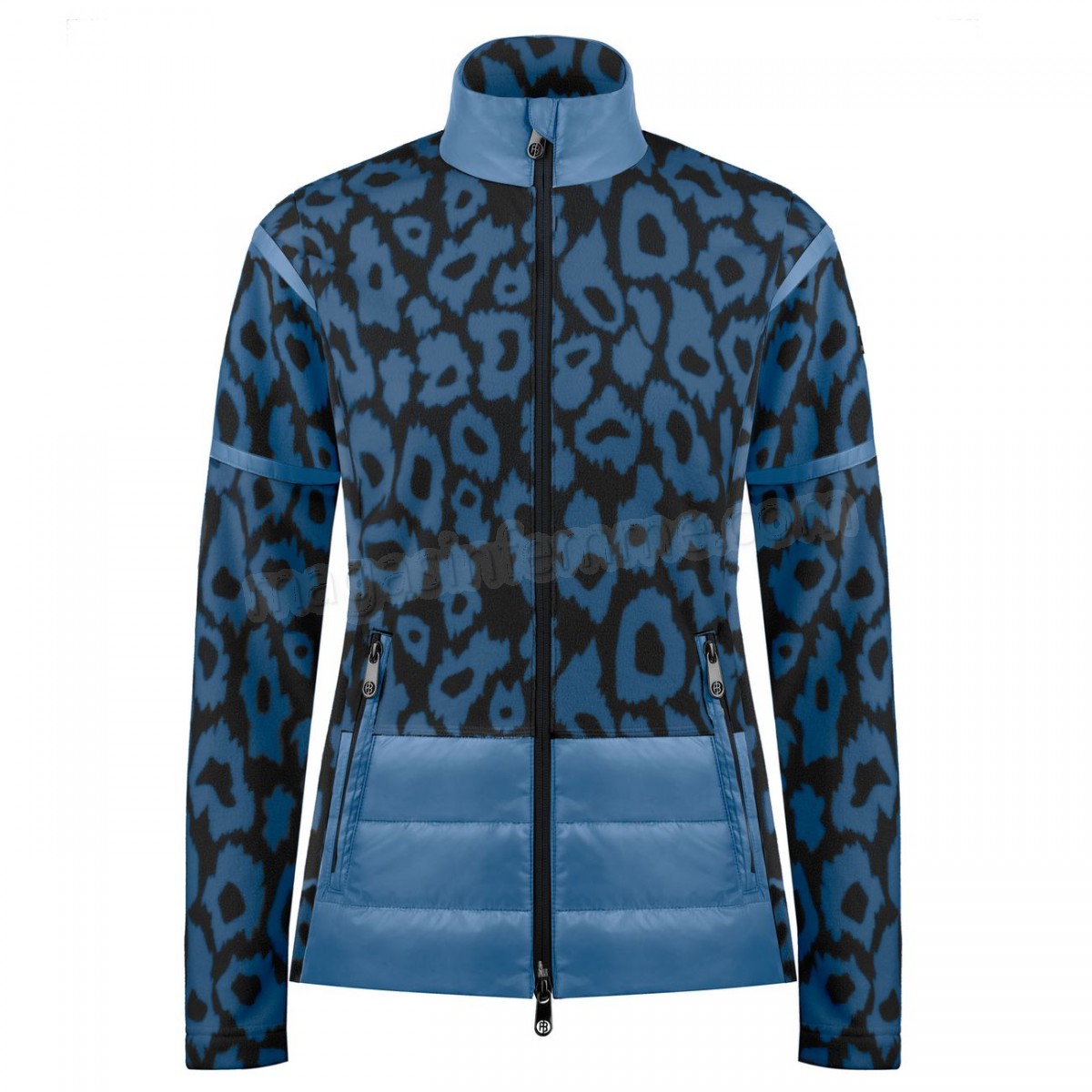 Poivre Blanc-Sports d'hiver femme POIVRE BLANC Veste Polaire Poivre Blanc Hybrid Fleece Jacket 1601 Panther Blue Femme en solde - -0