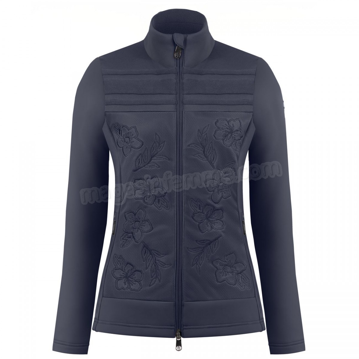 Poivre Blanc-Sports d'hiver femme POIVRE BLANC Veste Polaire Poivre Blanc Hybrid Stretch Fleece Jacket 1605 Gothic Blue 4 Femme en solde - -0