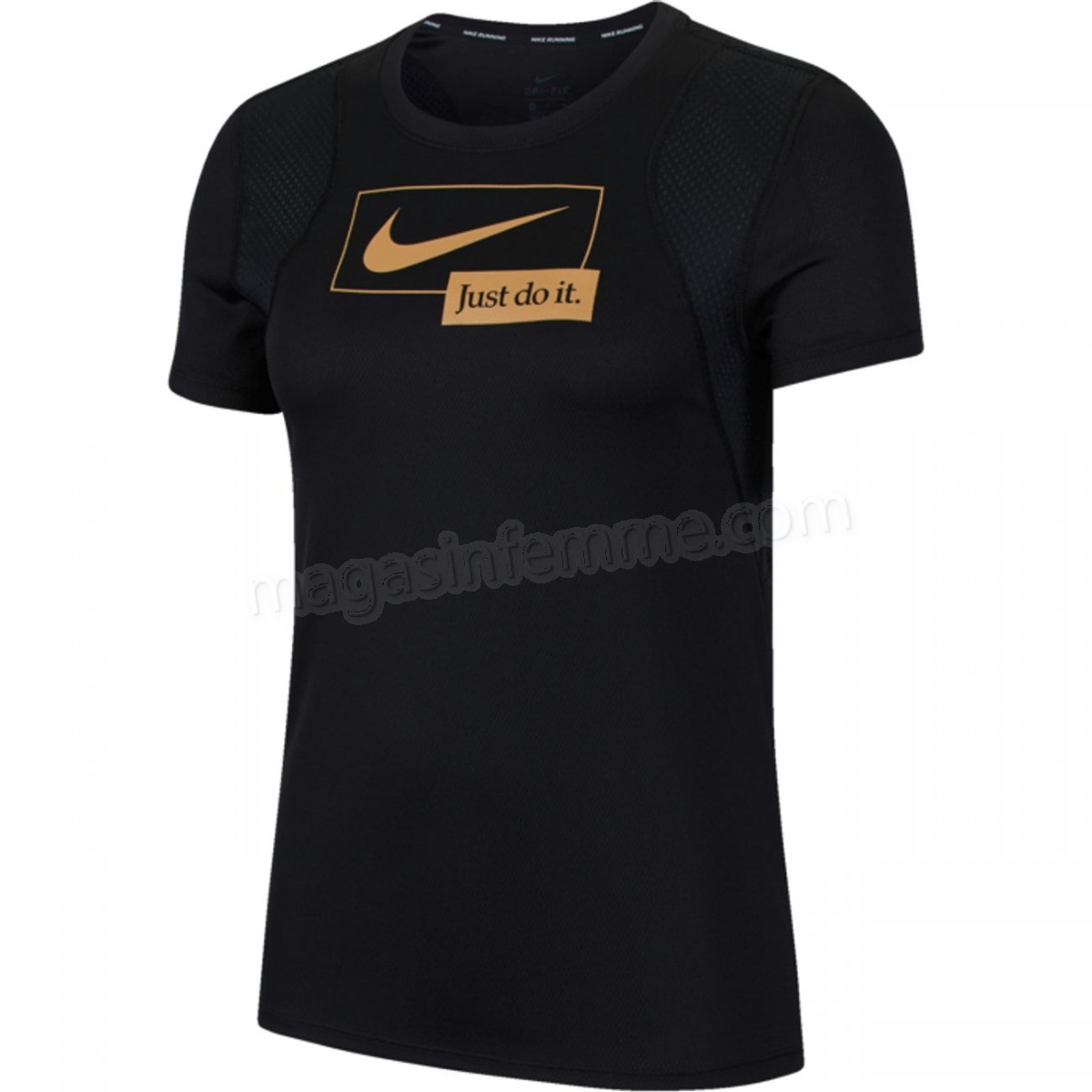 Nike-Tee Shirt MC running femme NIKE Icon Clash en solde - -0