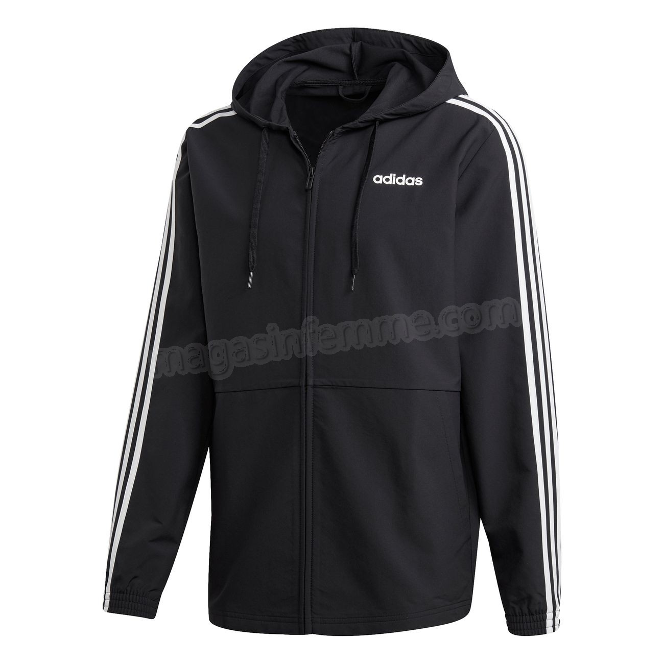 Adidas-Fitness homme ADIDAS Coupe-vent adidas Essentials 3-bandes Woven en solde - Adidas-Fitness homme ADIDAS Coupe-vent adidas Essentials 3-bandes Woven en solde