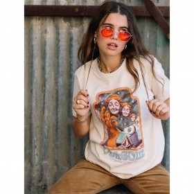 Volcom-Randonnée pédestre femme VOLCOM T-shirt Volcom Max Loeffler Tee Sand Femme en solde