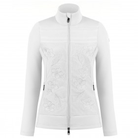Poivre Blanc-Sports d'hiver femme POIVRE BLANC Veste En Polaire Poivre Blanc Hybrid Stretch Fleece Jacket 1605 White Femme en solde
