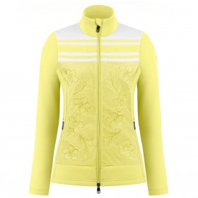 Poivre Blanc-Sports d'hiver femme POIVRE BLANC Veste Polaire Poivre Blanc Hybrid Stretch Fleece Jacket 1605 Multico Yellow Femme en solde
