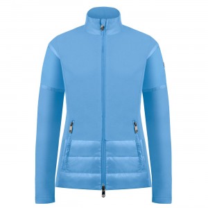 Poivre Blanc-Sports d'hiver femme POIVRE BLANC Veste Polaire Poivre Blanc Hybrid Fleece Jacket 1601 Polar Blue Femme en solde