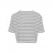 Urban Classics-Mode- Lifestyle femme URBAN CLASSICS T-shirt Court Rayé Urban Classics Mariniere Blanc Noir en solde - 9