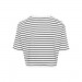 Urban Classics-Mode- Lifestyle femme URBAN CLASSICS T-shirt Court Rayé Urban Classics Mariniere Blanc Noir en solde - 11